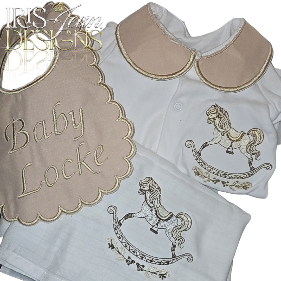 Neutral Rocking Horse Set