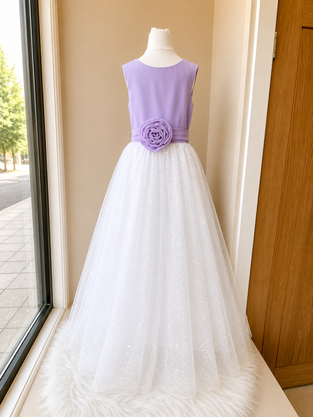 Lilac & White Sparkle Girls&