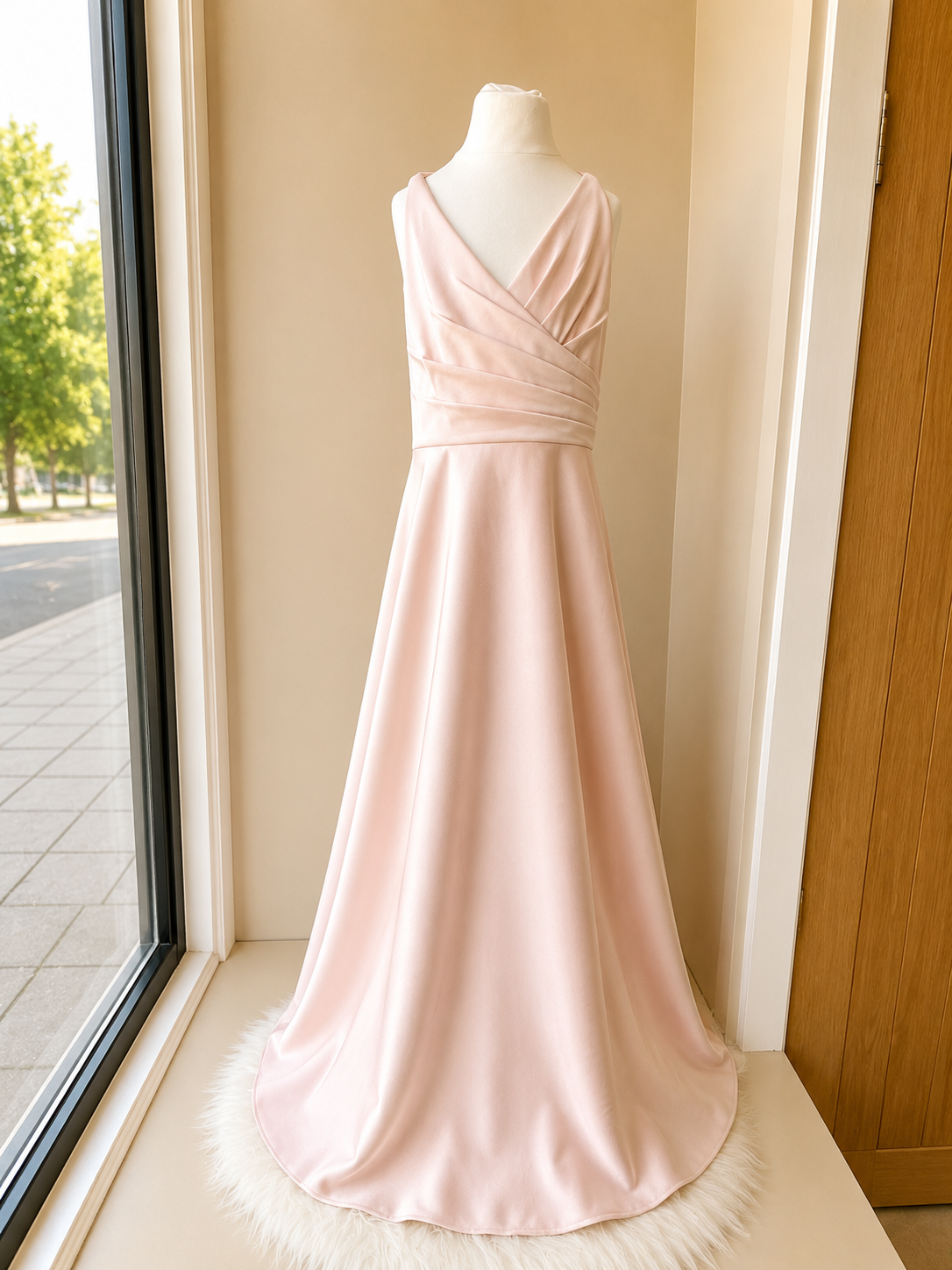 Blush Pink Satin Girls&