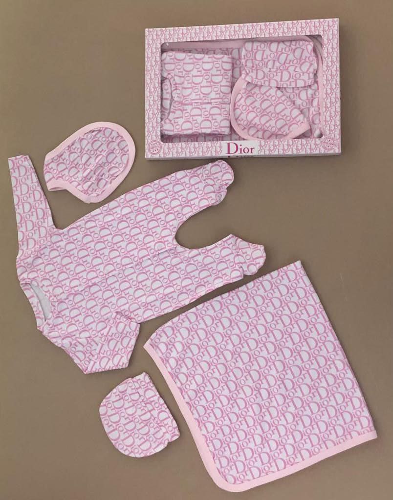 Pink D Baby Newborn Set