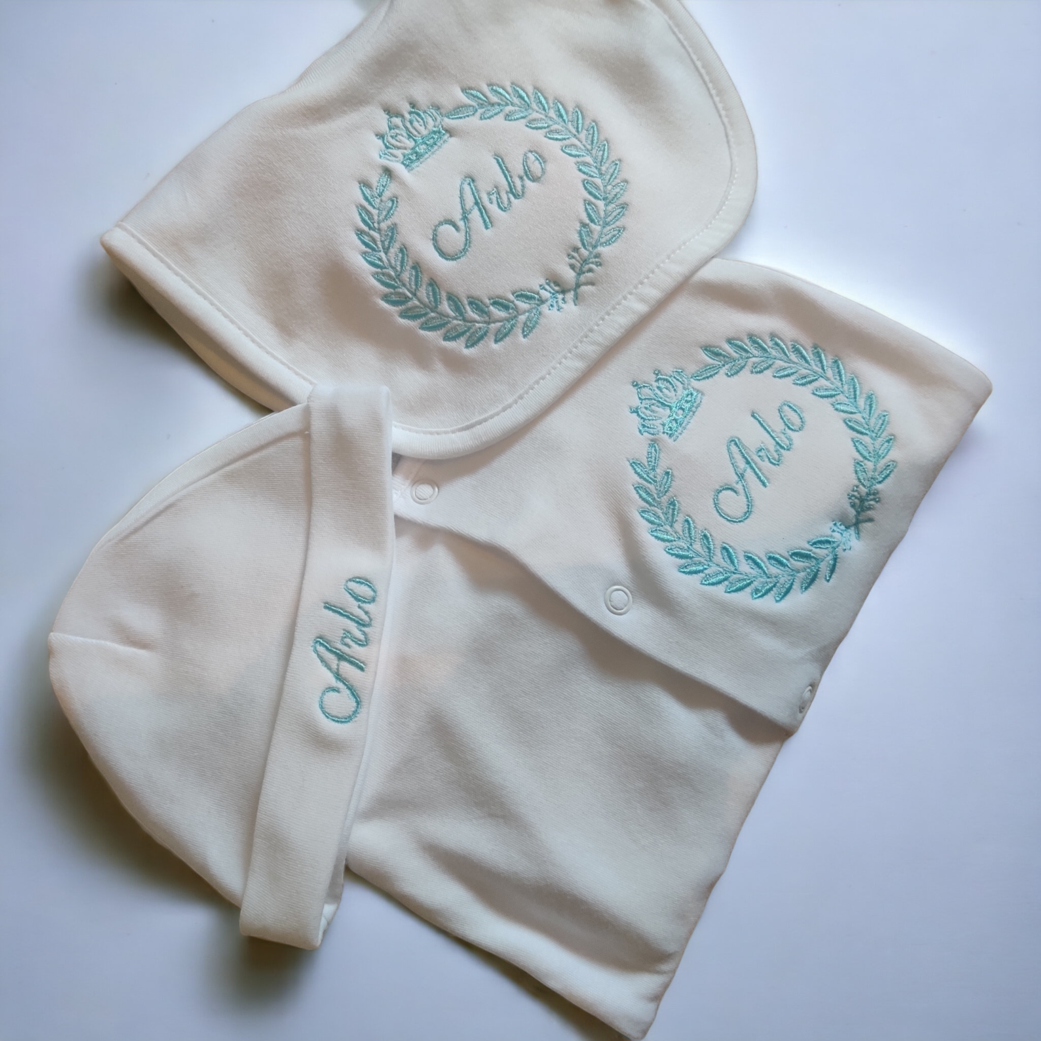Crown & Crest Baby Embroidery Set