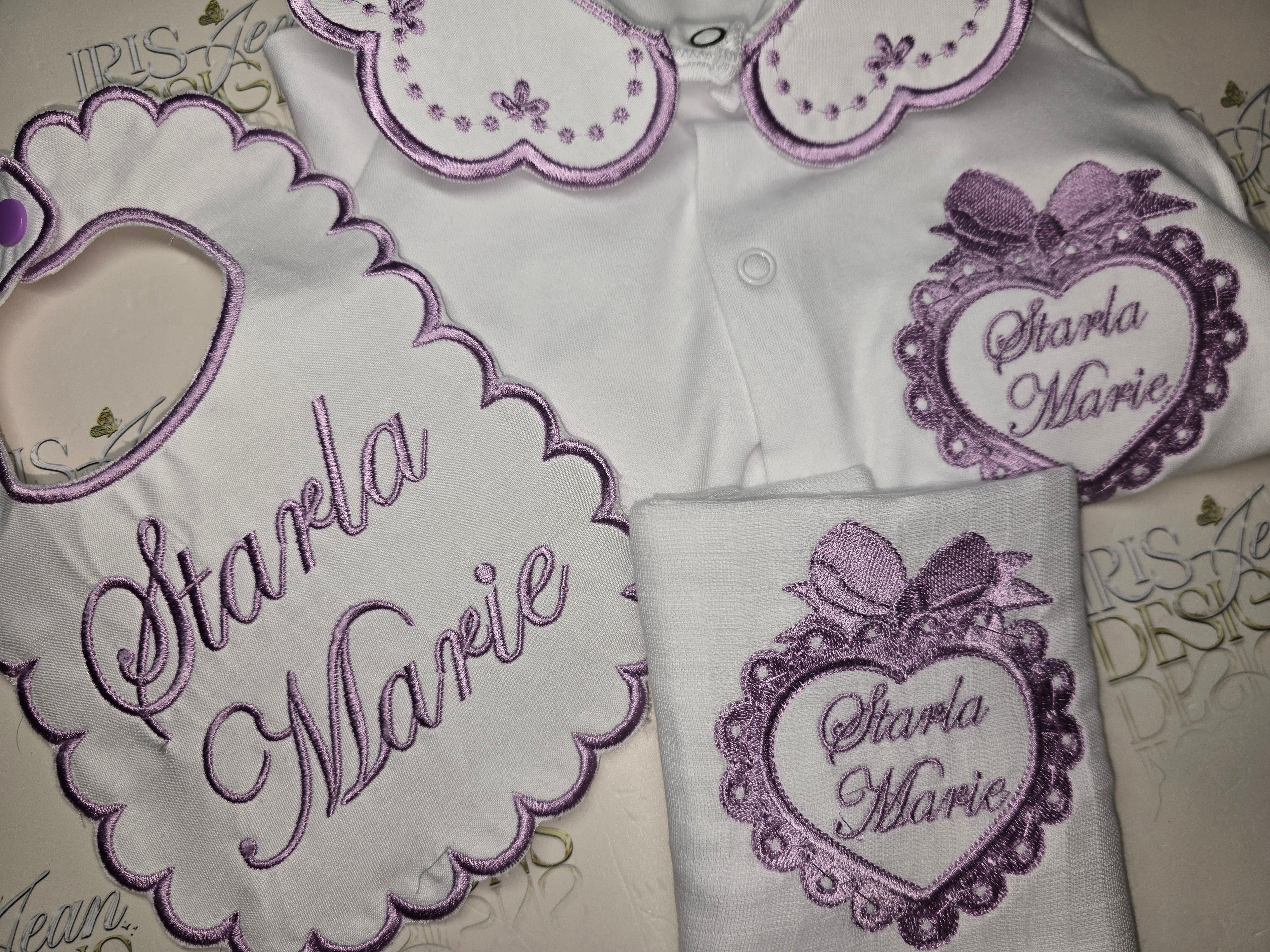 Lilac Heart Frame Set