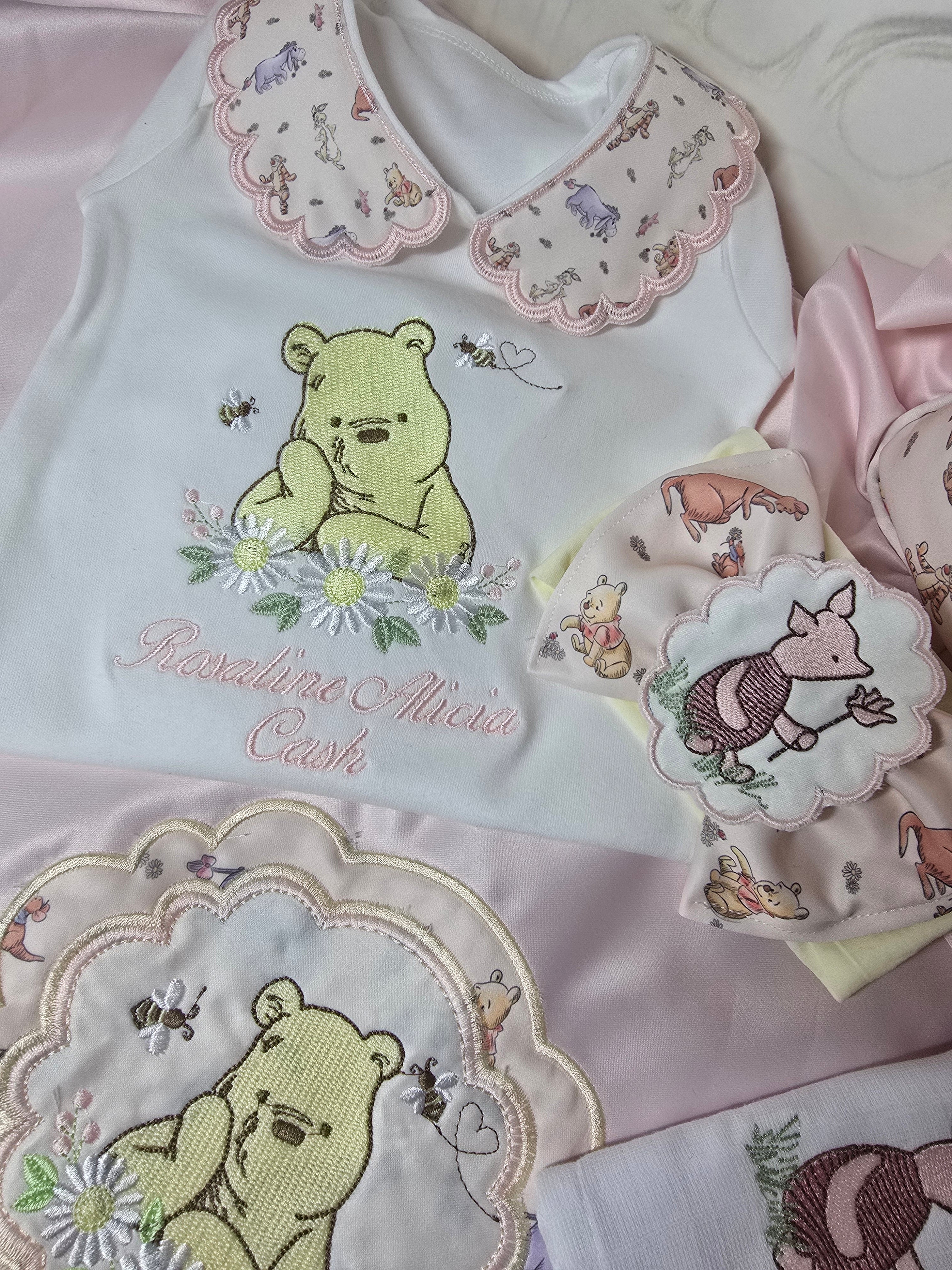 Pink Printed Fabric Girls Bear Hospital Set