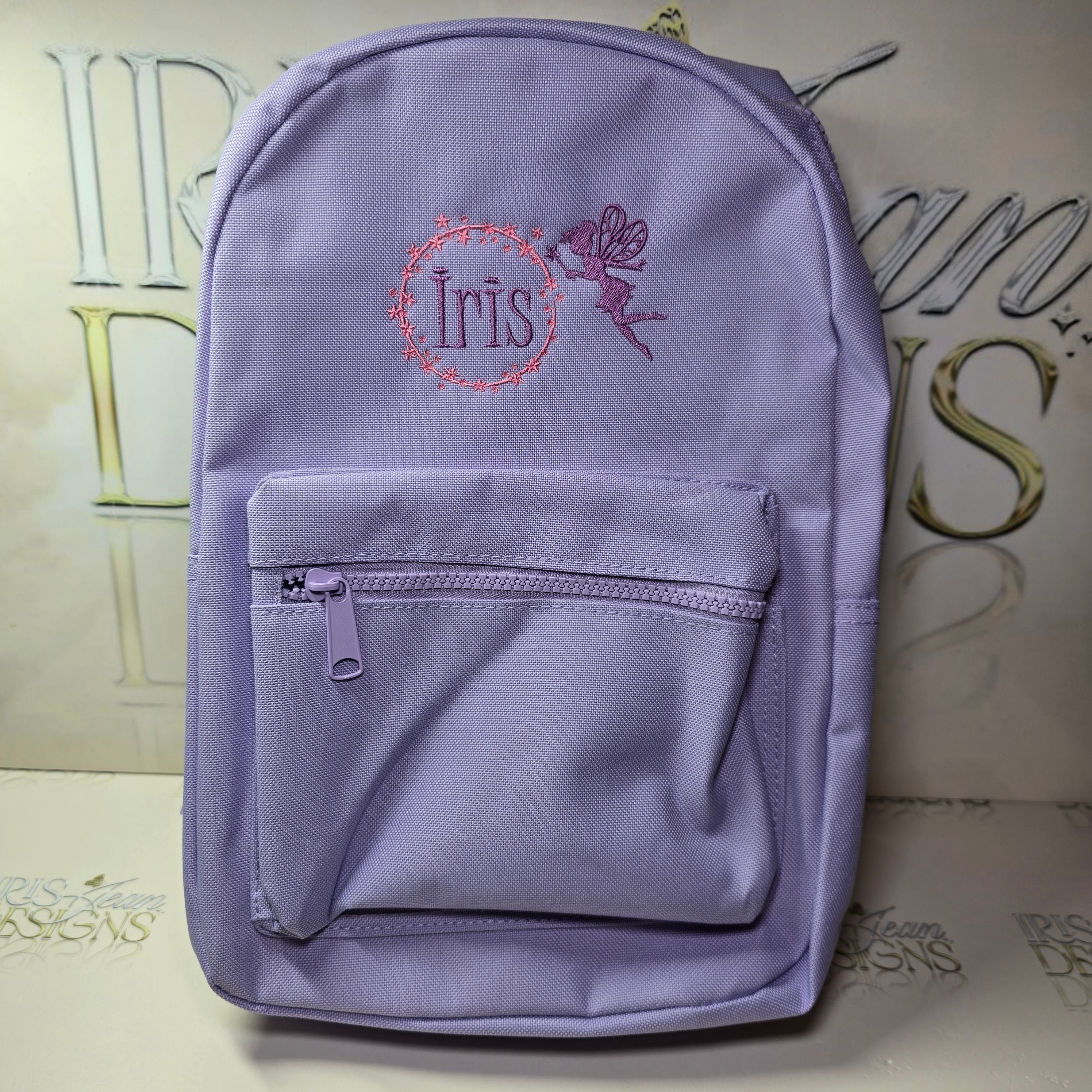Embroidered Small Backpack