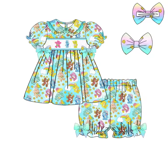 Care Bears 90s Smocked Pyjamas Outfit