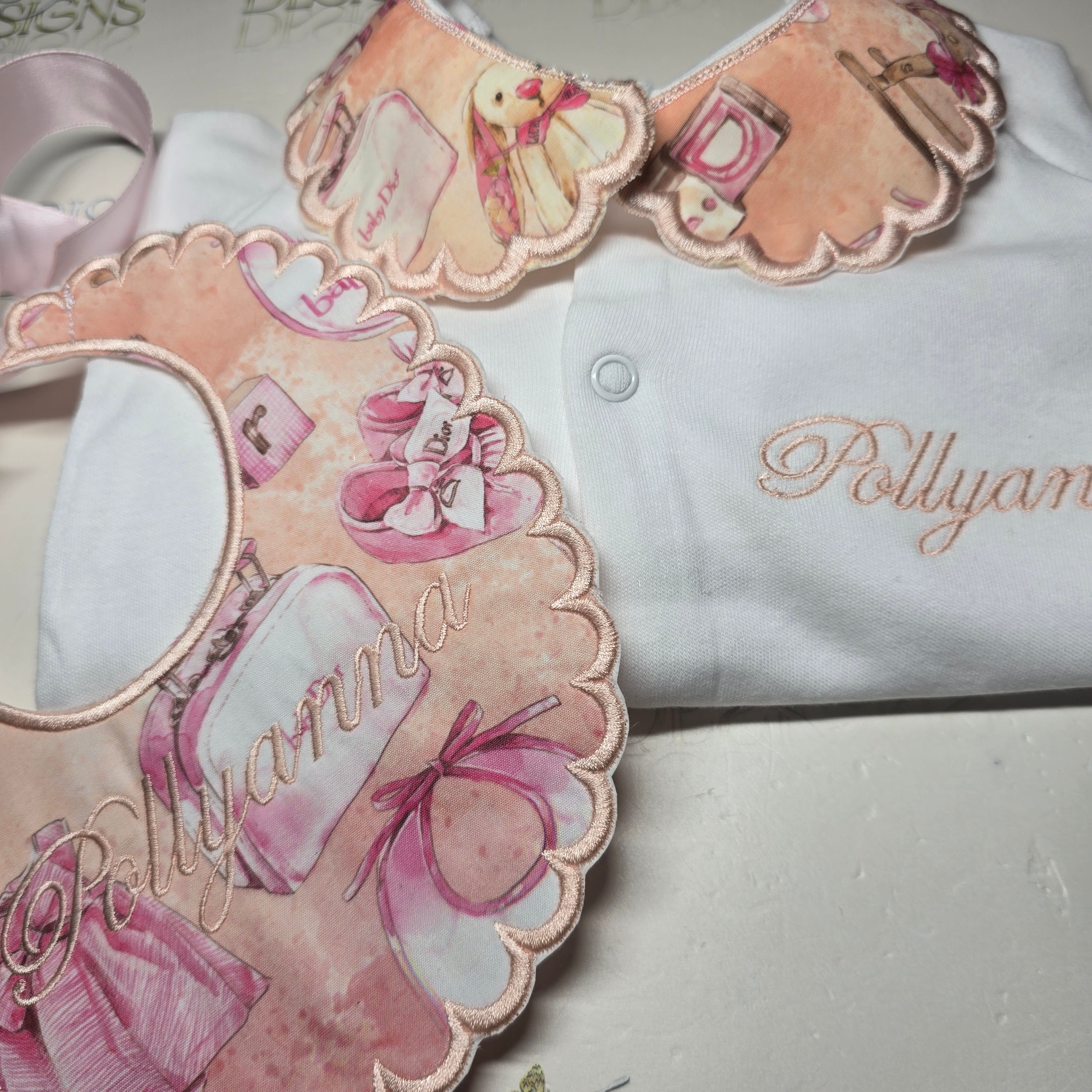 Peachy Pink Baby Dior Set