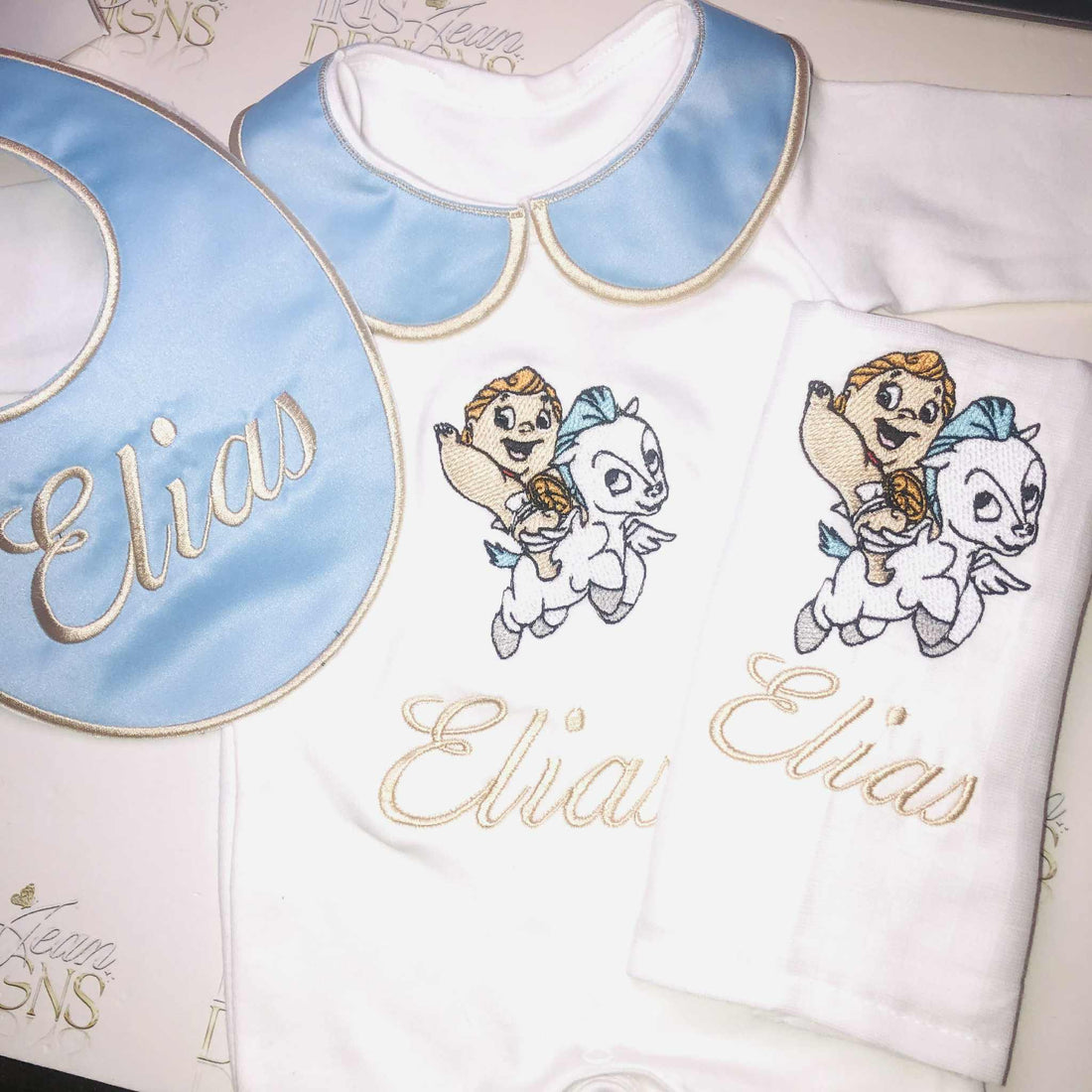 Boy Riding Flying Horse Baby Set