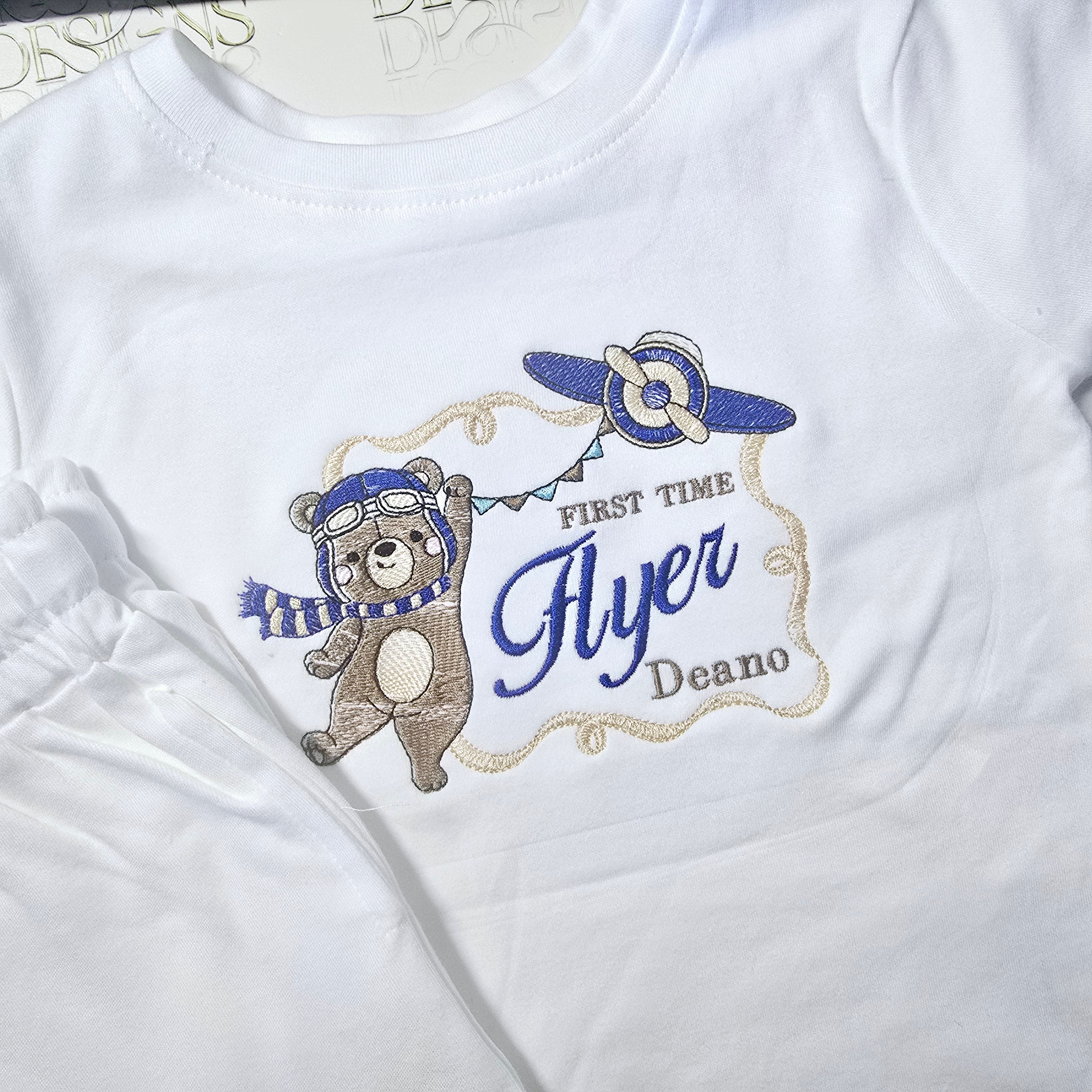 First Time Flyer Shorts and T-Shirt Set