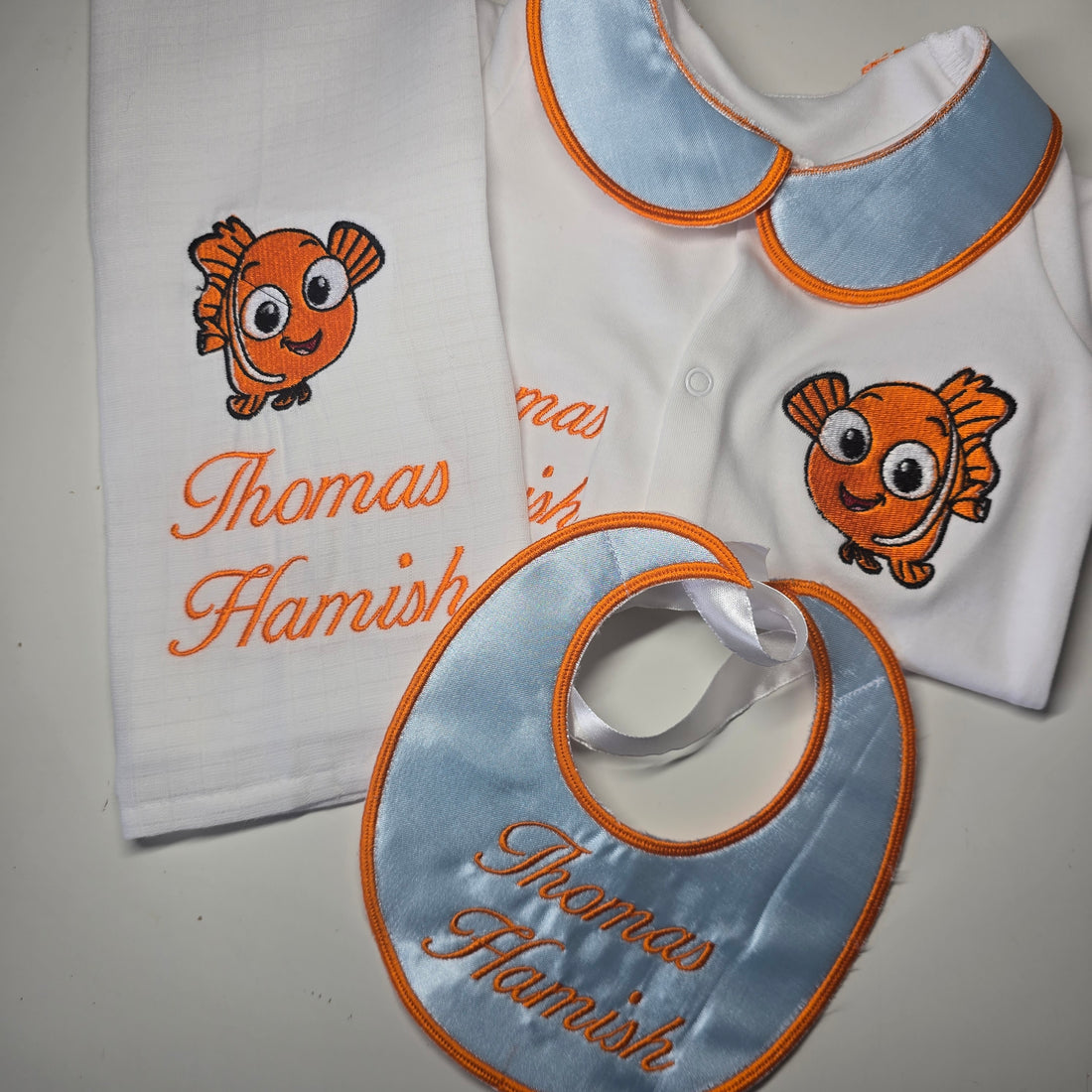 Orange Fish Baby Set