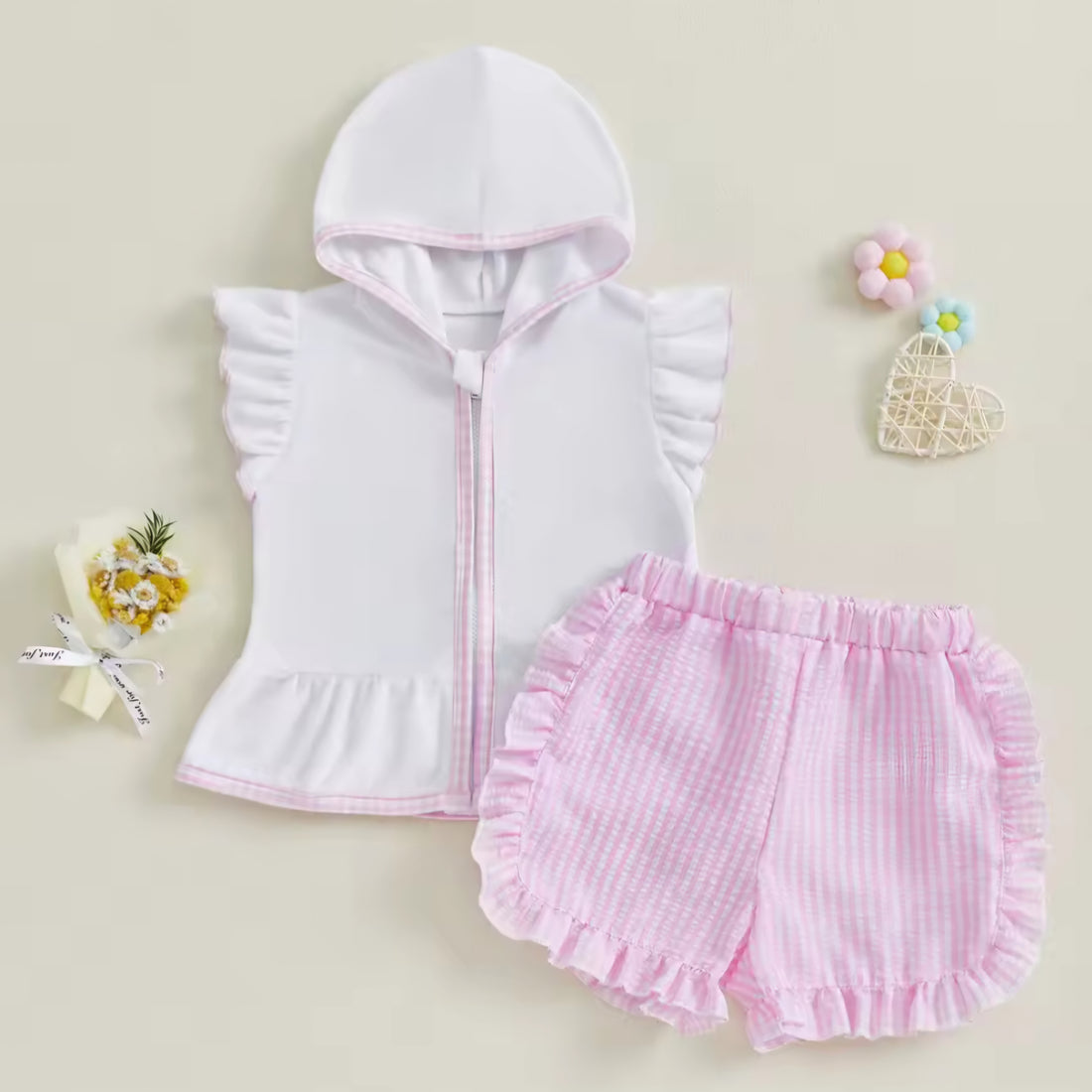 Girls Beach Cover Up with Name or Initials Embroidered