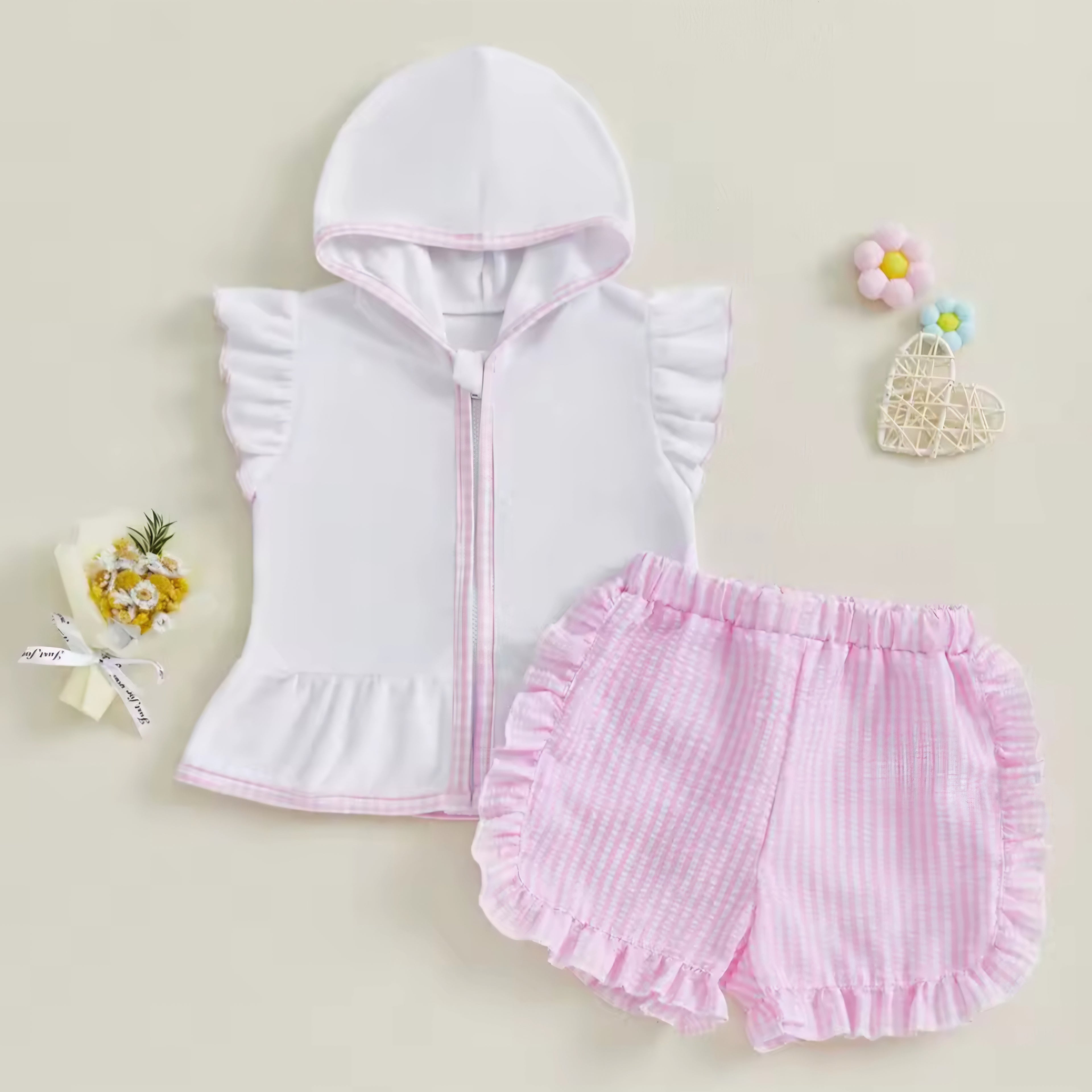 Girls Beach Cover Up with Name or Initials Embroidered