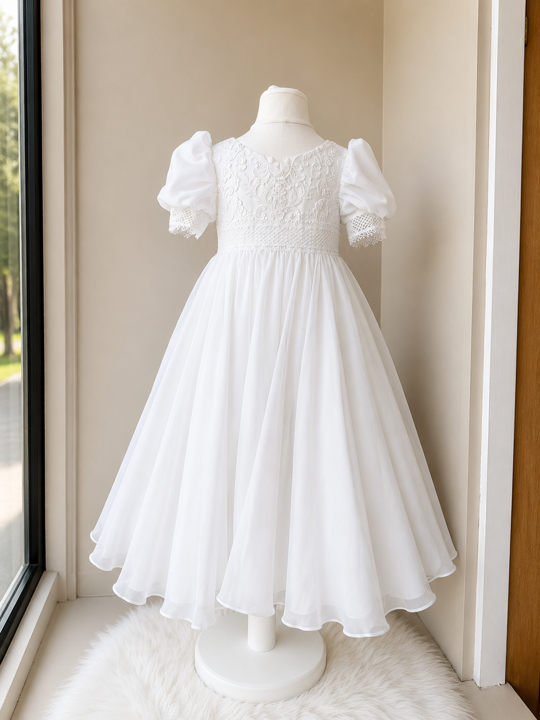 Luxury Ivory Lace Communion Dress