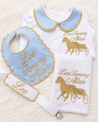 Baby Boys Cart and Horse Set