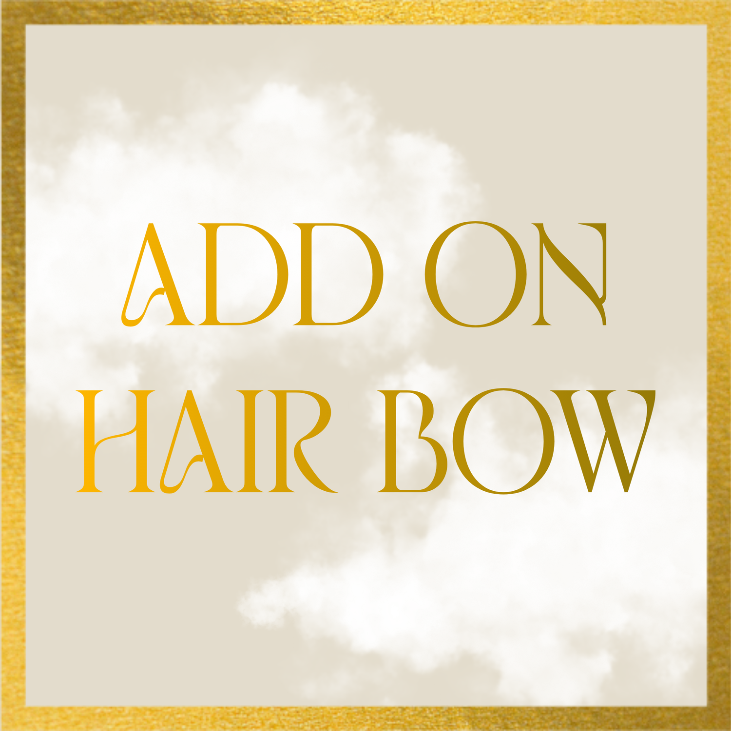 Add on Hair Bow