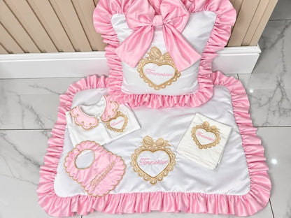 Pink and Gold Heart Frame Full Set