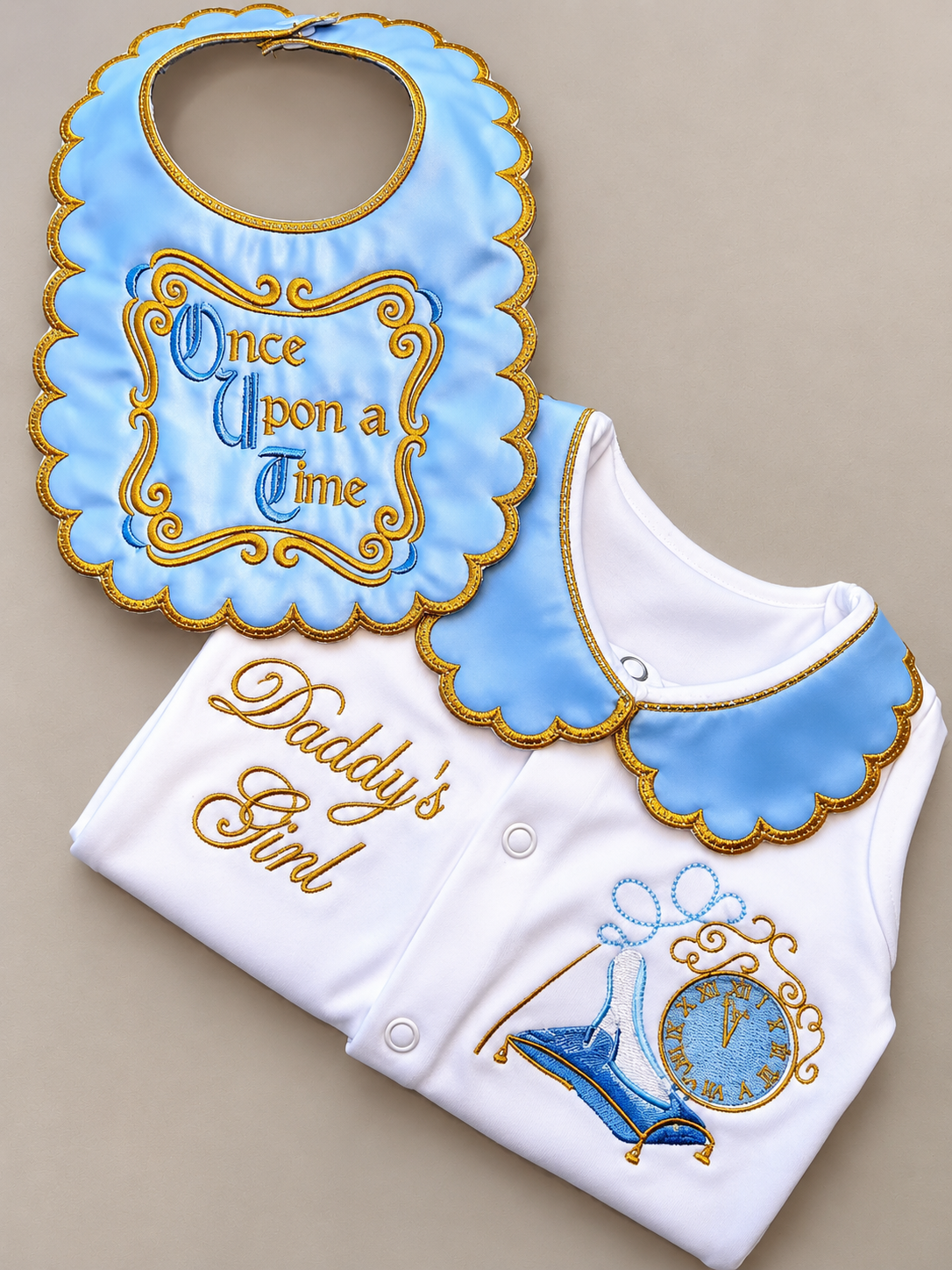 Personalised Glass Slipper Princess Hospital Set - Baby Gift Set Outfit