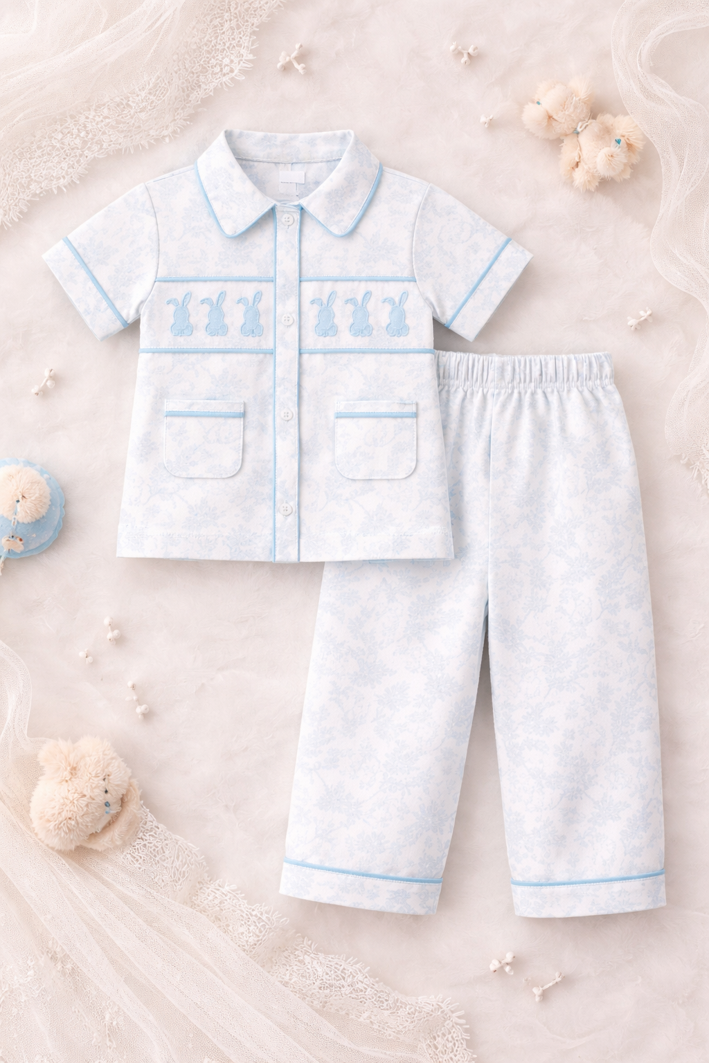 Boys Easter Smocked Pyjamas