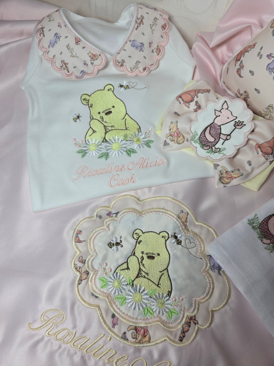 Pink Printed Fabric Girls Bear Hospital Set