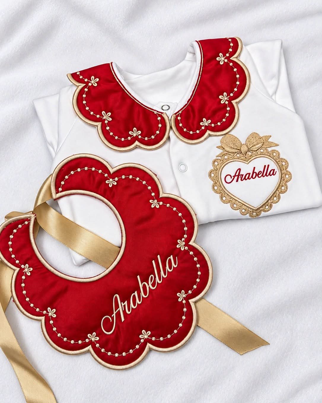 Red and Gold Heart Frame Set