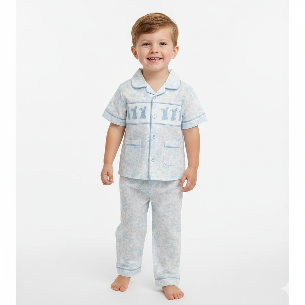Boys Easter Smocked Pyjamas