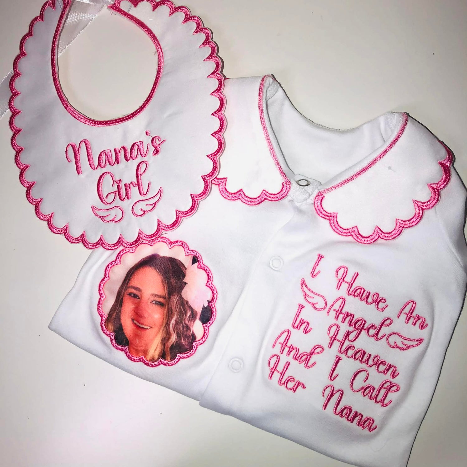 Memorial Baby Set - Bib and Grow - Hospital Outfit