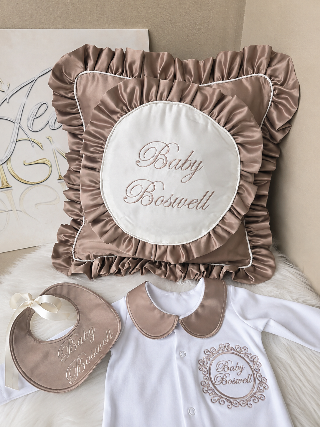 Circle Frill Cushion Set