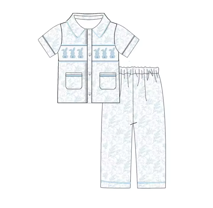 Boys Easter Smocked Pyjamas